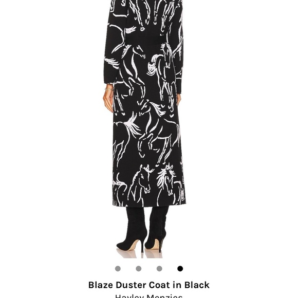 Equestrian pattern knit duster - stunning ! - Picture 9 of 10